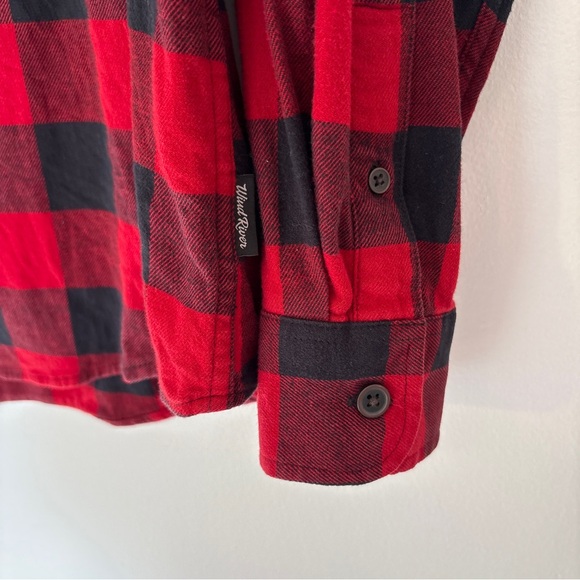 Red and Black Plaid Button-Up Shirt - Picture 4 of 5